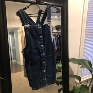 Zara Denim Overall Dress